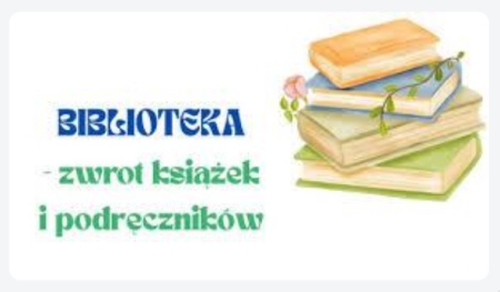 HARMONOGRAM ZWROTU PODRĘCZNIKÓW DO BIBLIOTEKI SZKOLNEJ