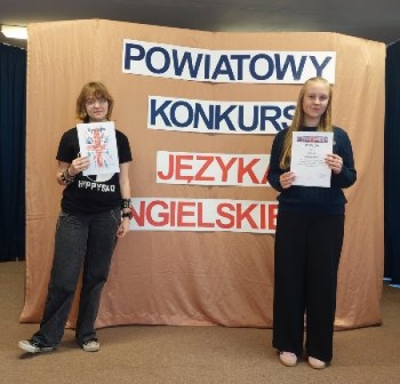 Nasi uczniowie nagrodzeni w powiatowych konkursach z języka angielskiego